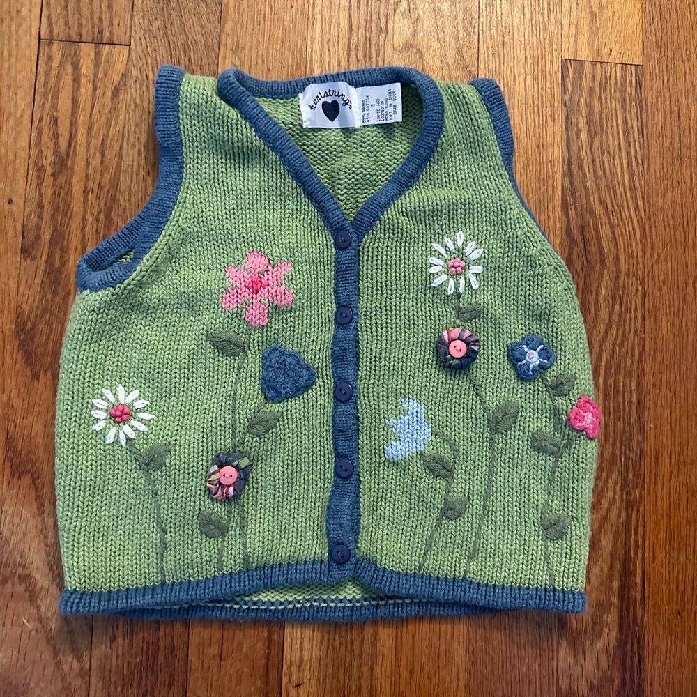 Vintage hartstrings size 4 knit vest